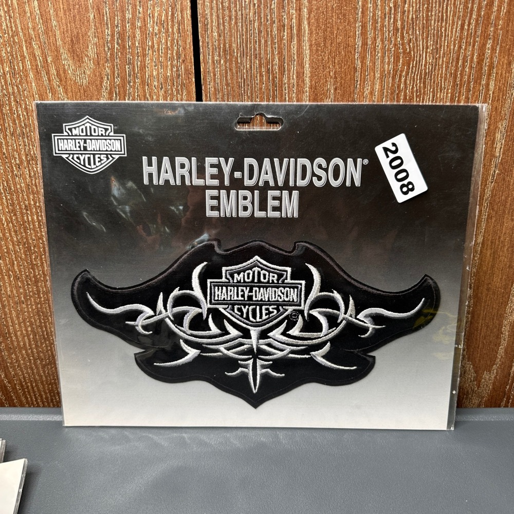 NEW 2005 Harley-Davidson Tribal Biker Bar Embroidered Sew-On Patch 10" RARE Y2K